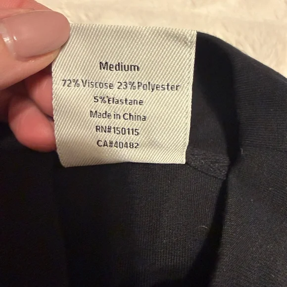 Varley Black Bay Street Mock Neck Sweatshirt - Picture 6 of 6